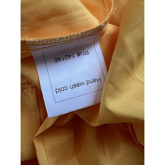 TOV Los Angeles Yellow Maxi Dress Flare Flowy Vibrant Size 44 XL Summer Resort - Picture 6 of 11